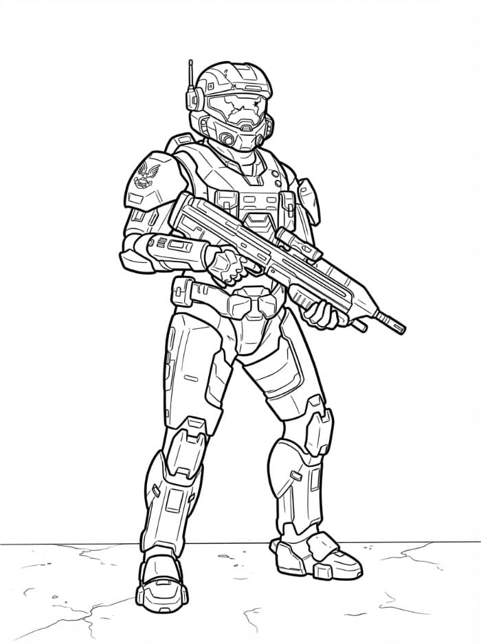 Kat-B320 di Halo da colorare