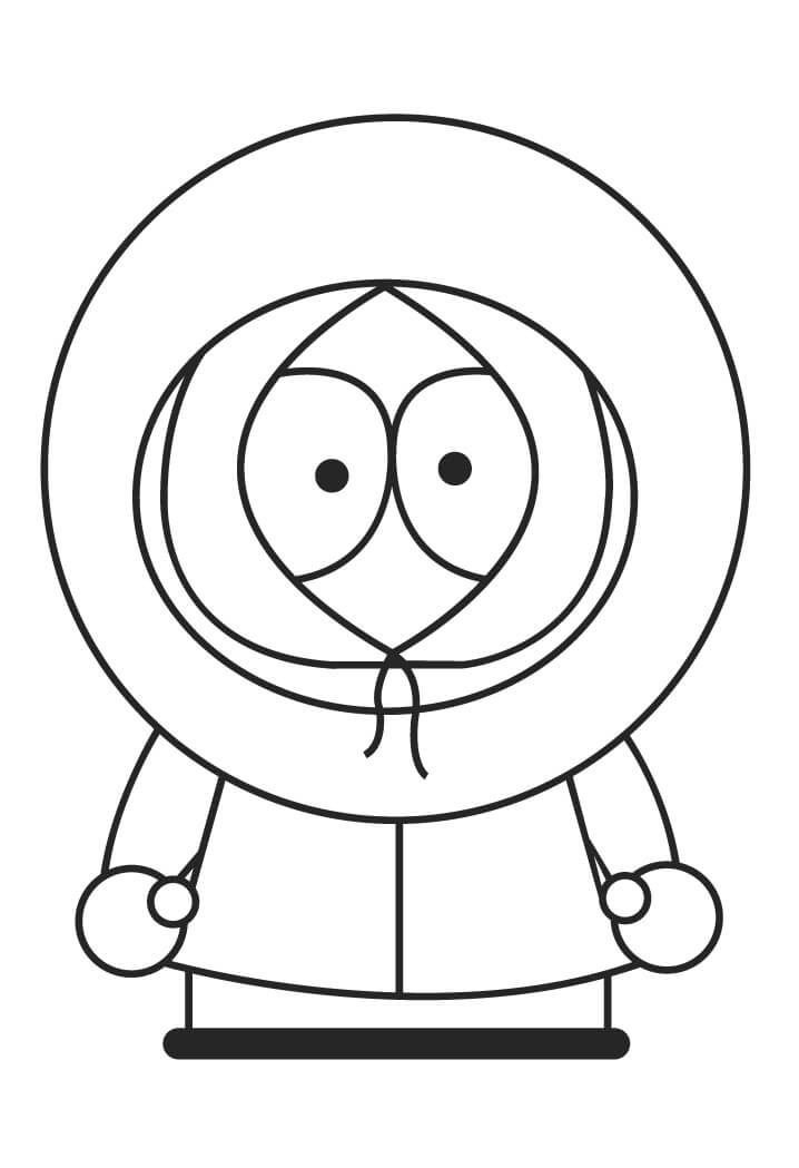Kenny McCormick from South Park da colorare