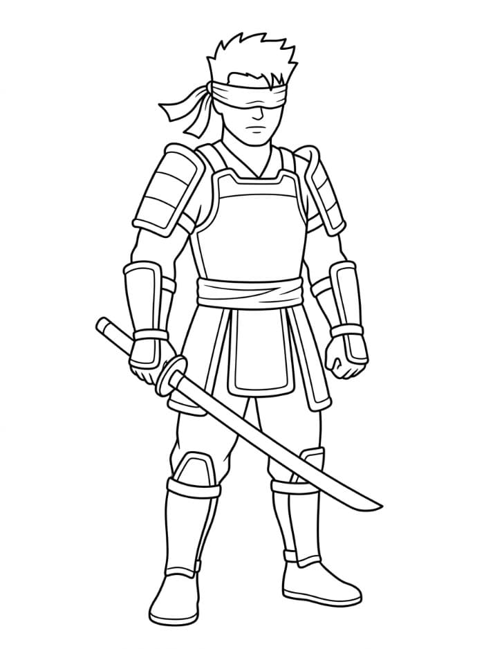 Kenshi Mortal Kombat da colorare