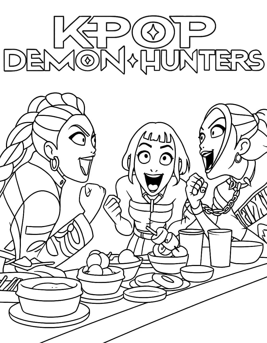 Kpop Demon Hunters Gratuiti Da Colorare Scarica Stampa O Colora Kpop Demon Hunters Gratuiti Da Colorare Scarica Stampa O Colora