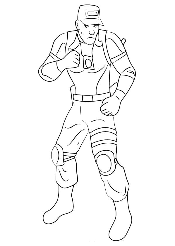 Kurtis Stryker Mortal Kombat da colorare
