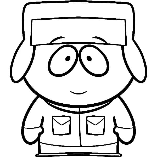 Kyle Broflovski di South Park da colorare