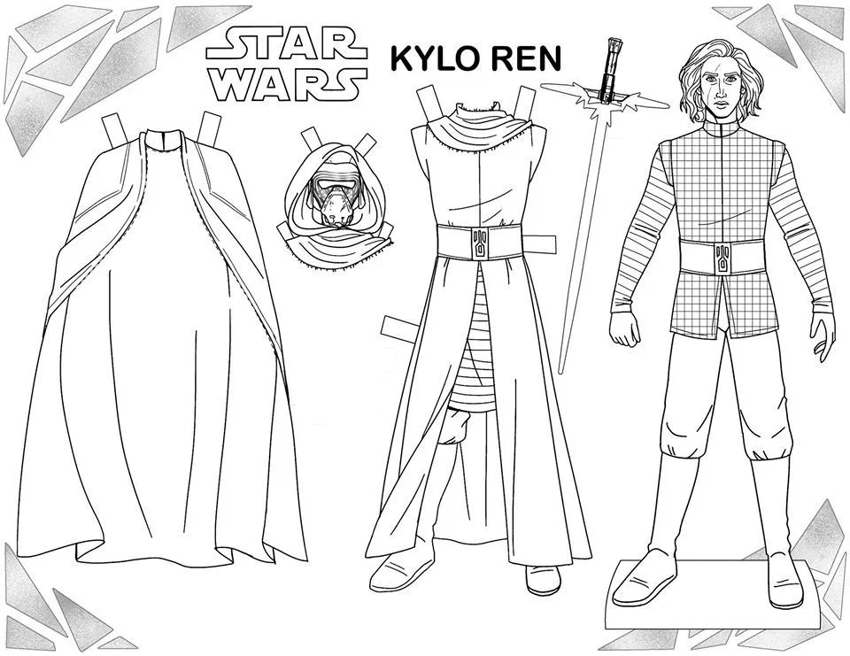Kylo Ren 2 da colorare