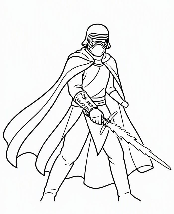 Kylo Ren da colorare