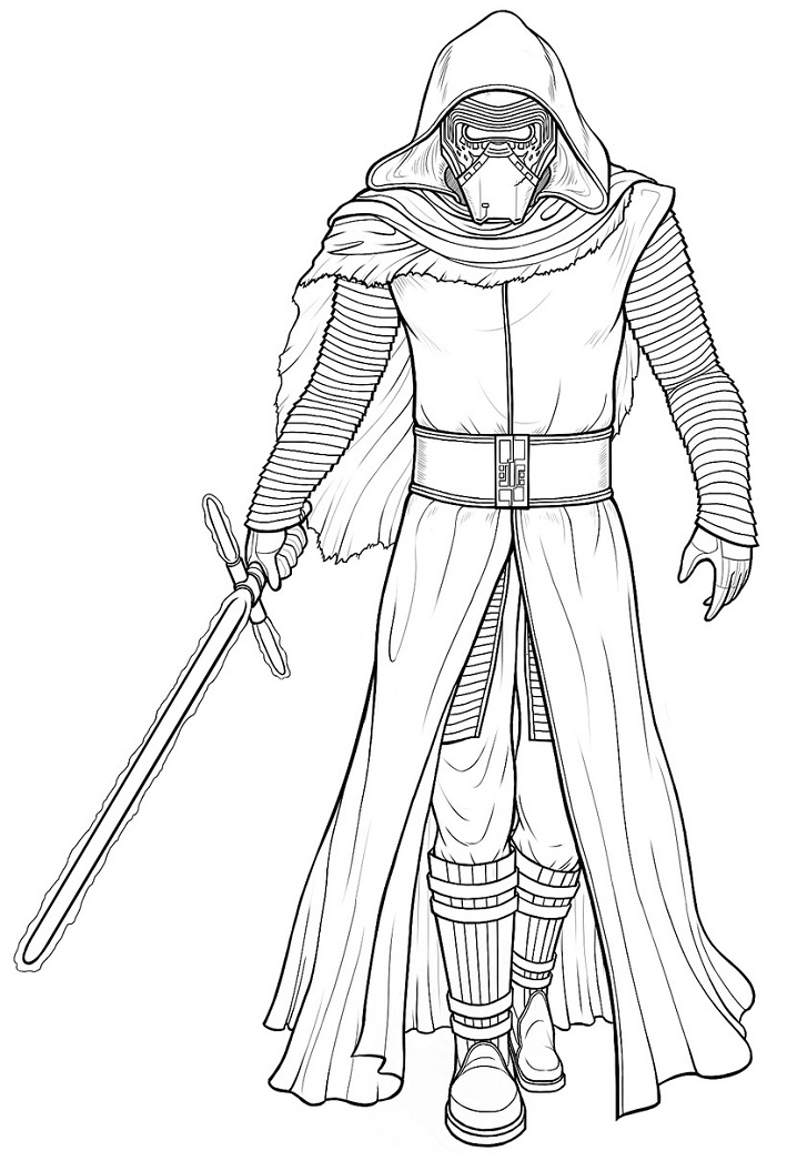 Kylo Ren da colorare