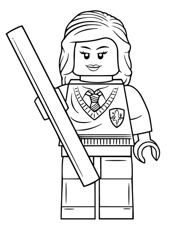 LEGO Hermione Granger da colorare