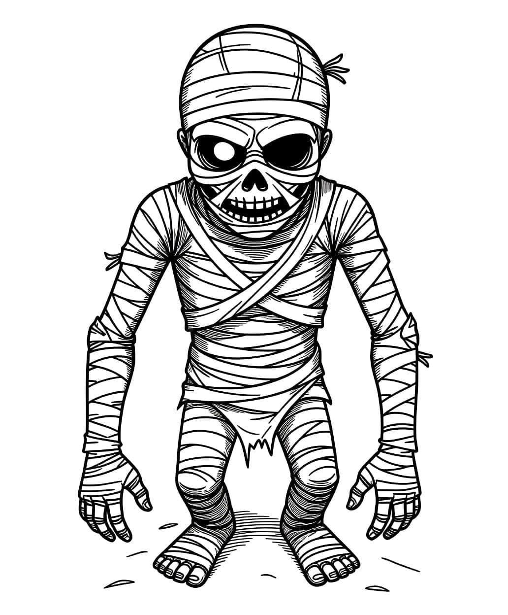 La Mummia è Spaventosa da colorare