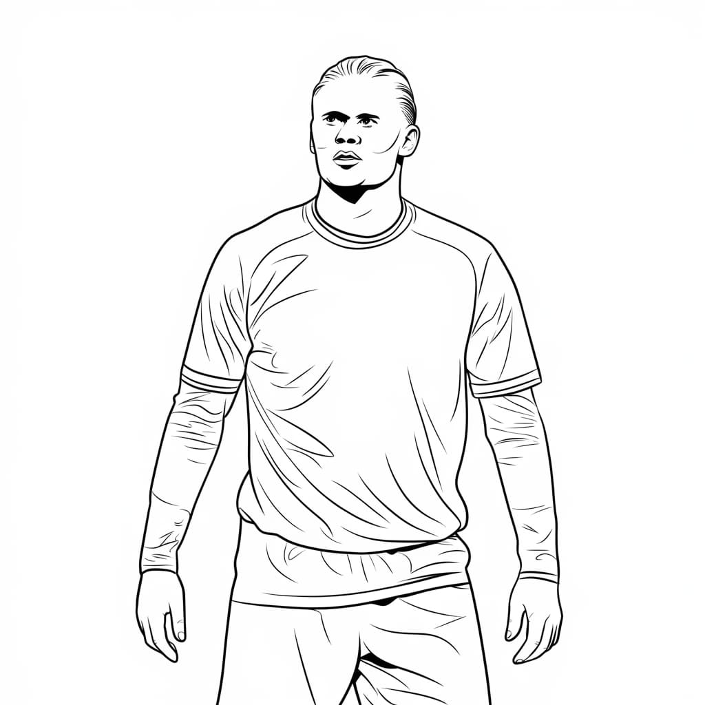 La mentalità di Erling Haaland da colorare