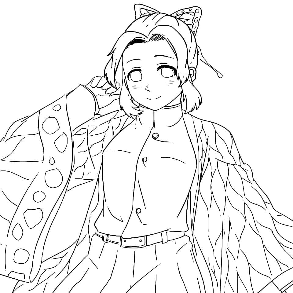 L'adorabile Shinobu Kochou da colorare