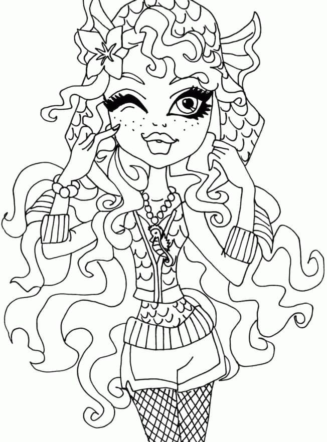 Lagoona Blue di Monster High da colorare