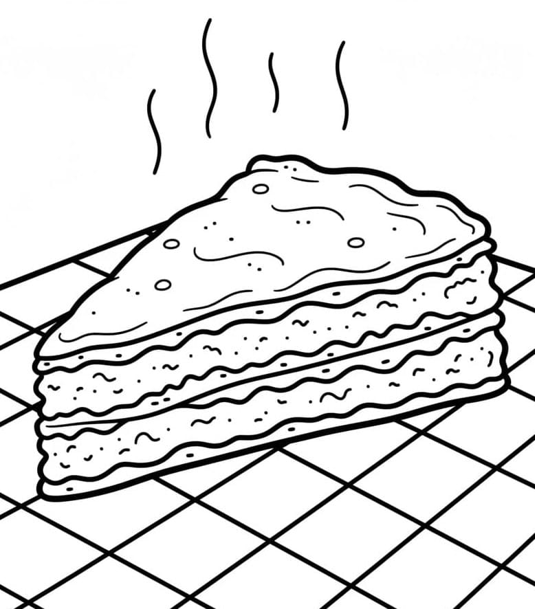 Lasagne Picnic da colorare