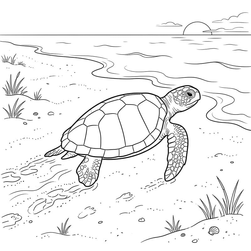 Le tartarughe marine ritornano da colorare