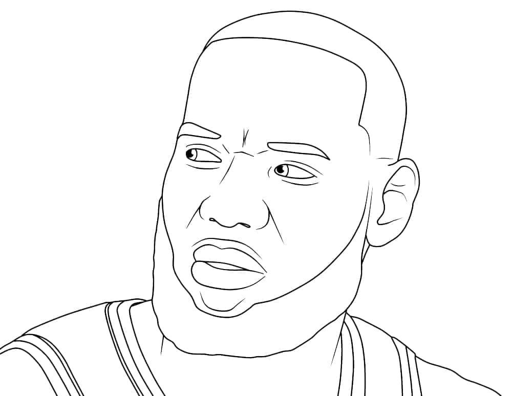 LeBron James gratis da colorare