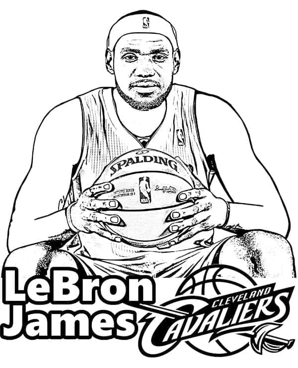 LeBron James gratuito per bambini da colorare