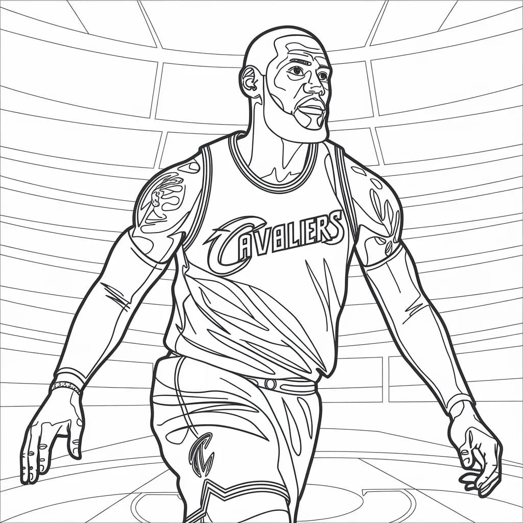LeBron James in difesa da colorare