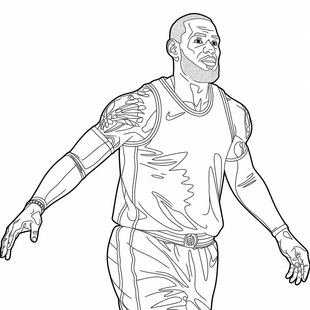 LeBron James pensa da colorare