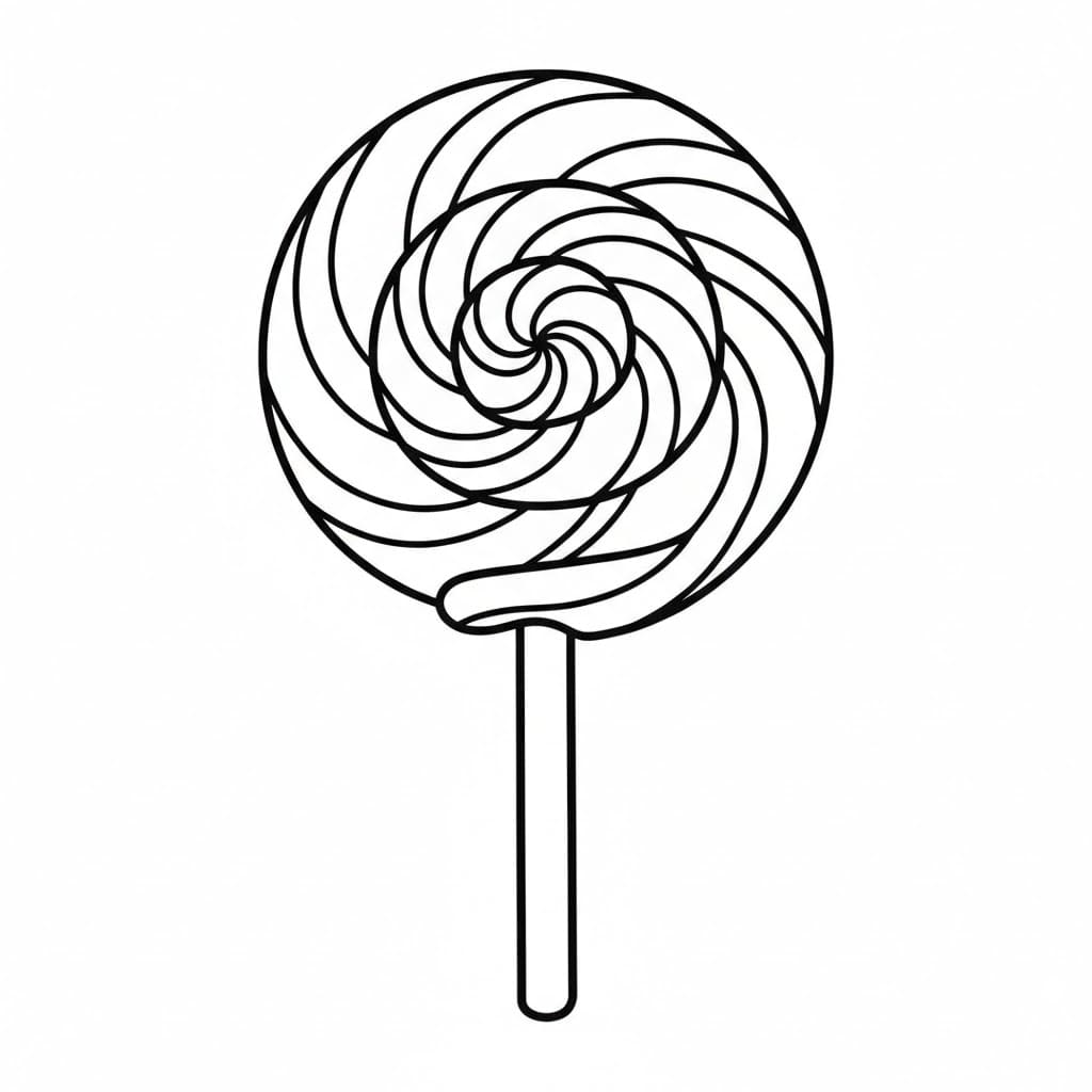 Lecca-lecca Grande Vortice da colorare