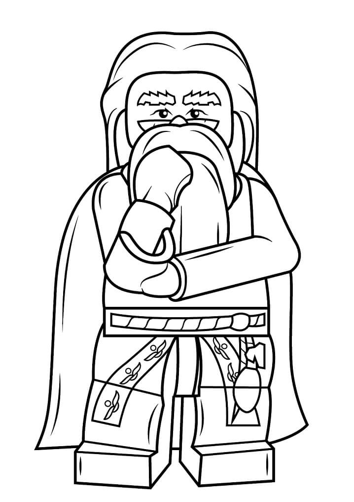 Lego Albus Dumbledore da colorare
