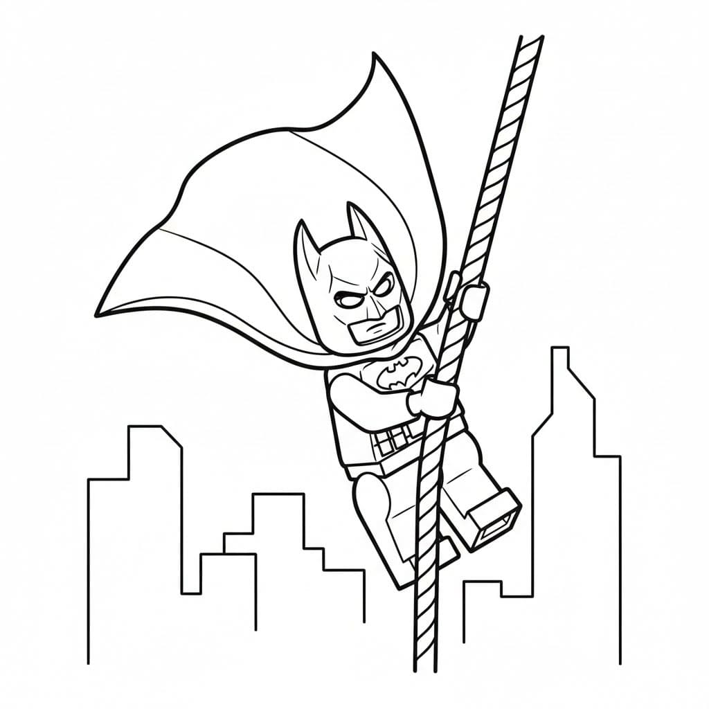 Lego Batman Scivolante da colorare