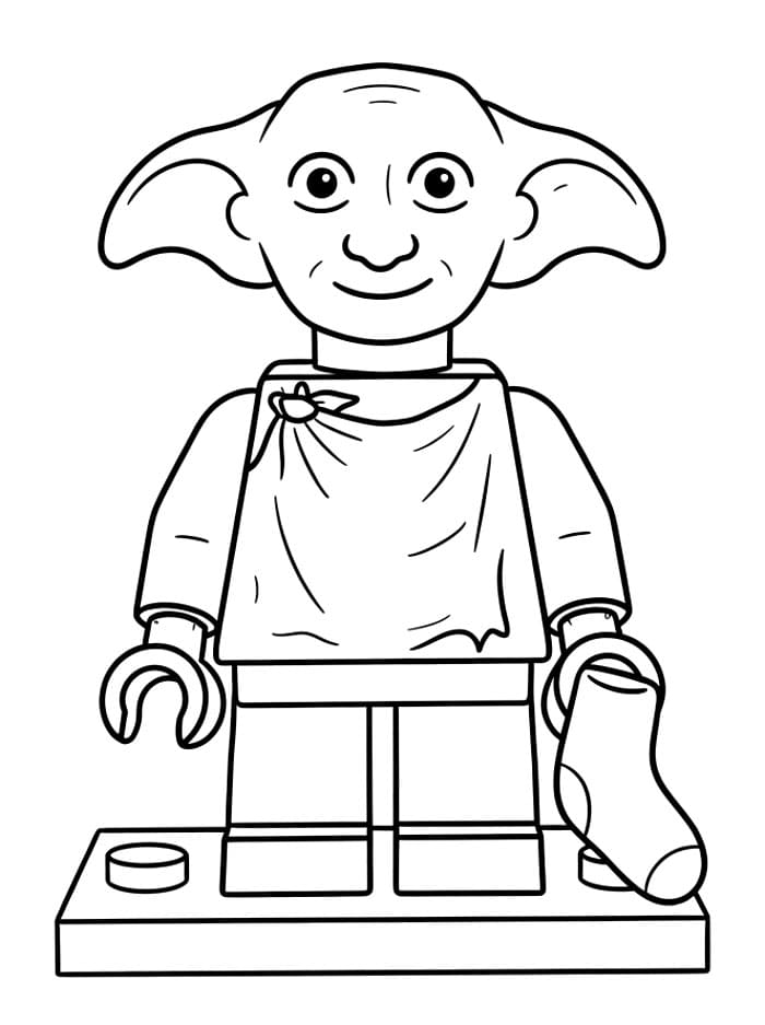 Lego Dobby da colorare