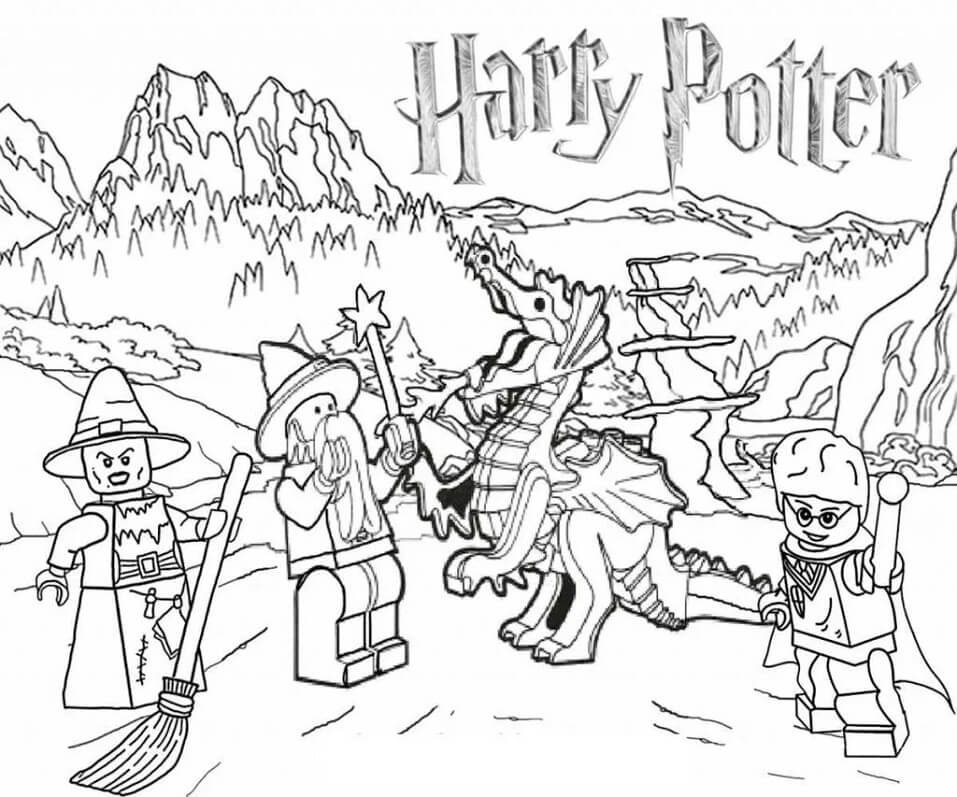Lego Harry Potter 3 da colorare