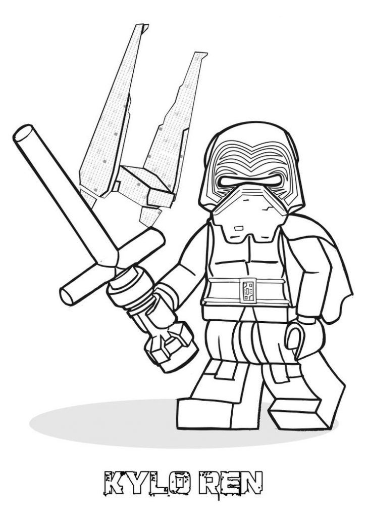 Lego Kylo Ren da colorare