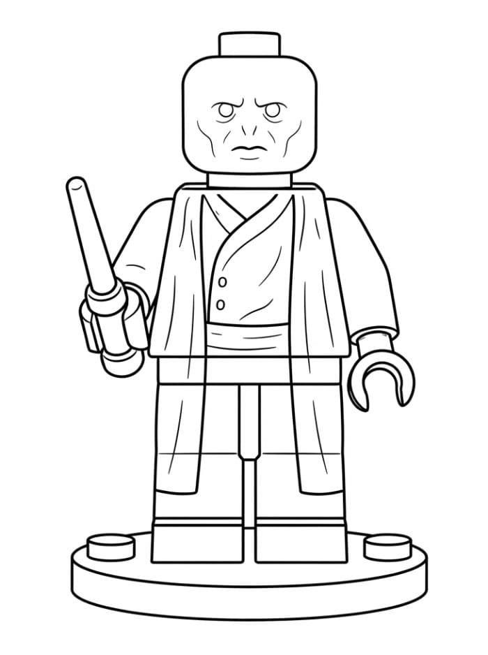 Lego Lord Voldemort da colorare