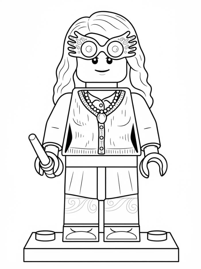 Lego Luna Lovegood da colorare