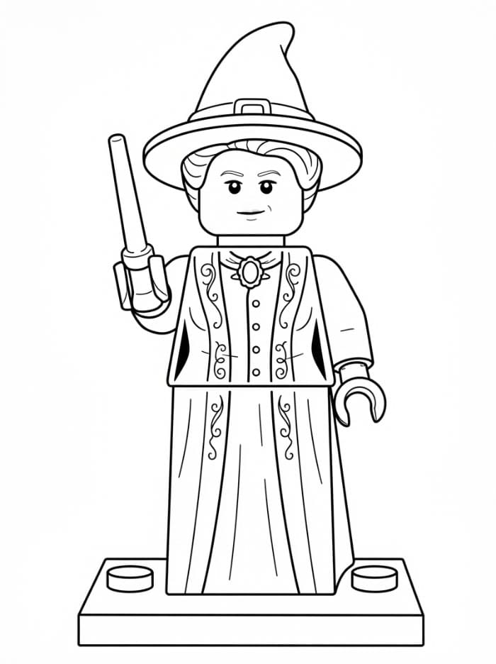 Lego Minerva McGranitt da colorare