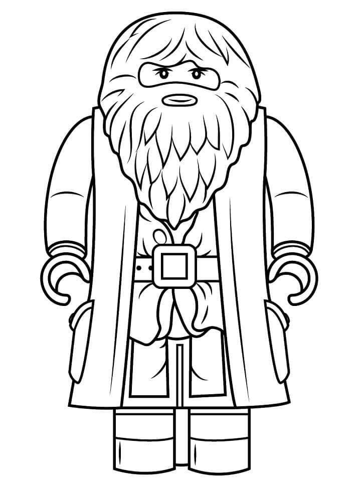 Lego Rubeus Hagrid Minifigure da colorare