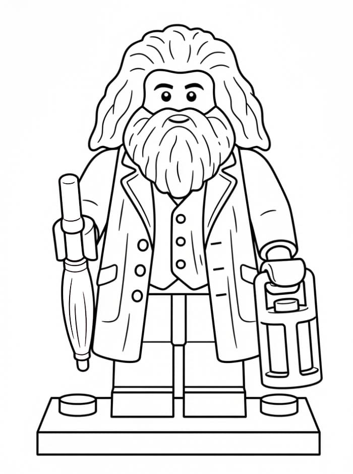 Lego Rubeus Hagrid da colorare