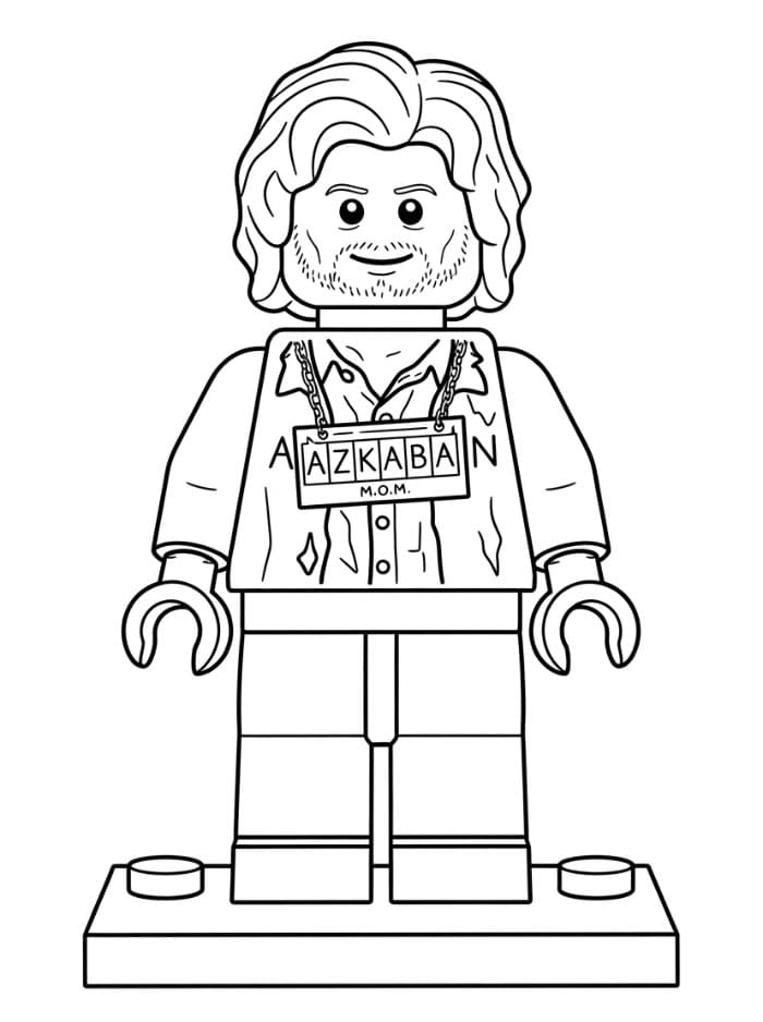 Lego Sirius Black da colorare