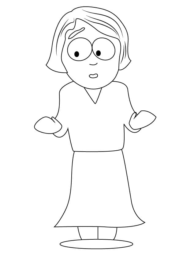 Linda Stotch di South Park da colorare