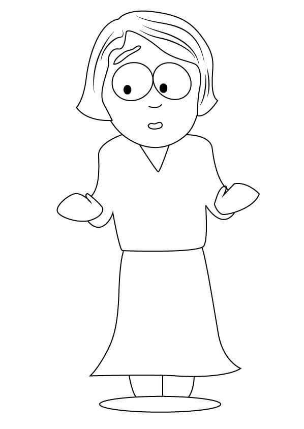 Linda Stotch from South Park da colorare