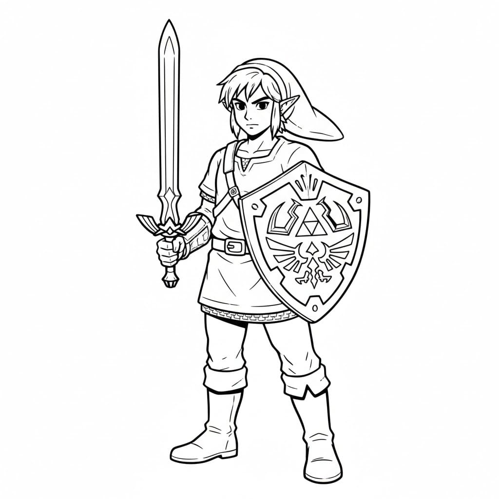 Link eroe da colorare