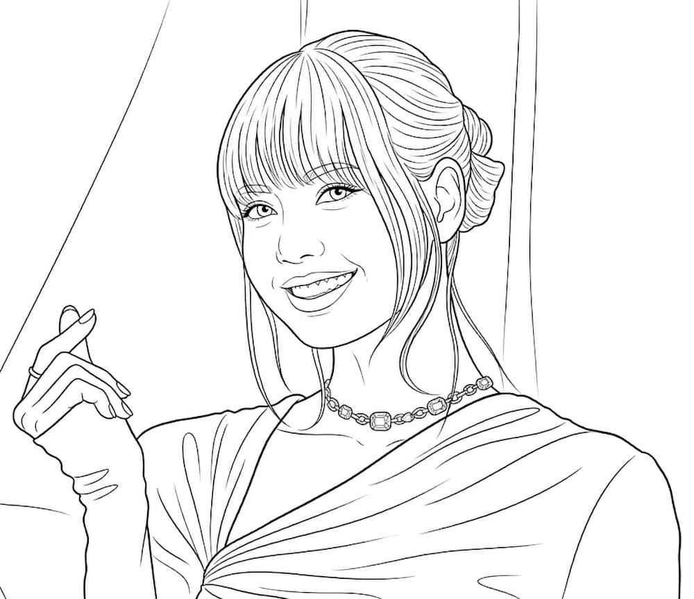 Lisa Blackpink è bellissima da colorare