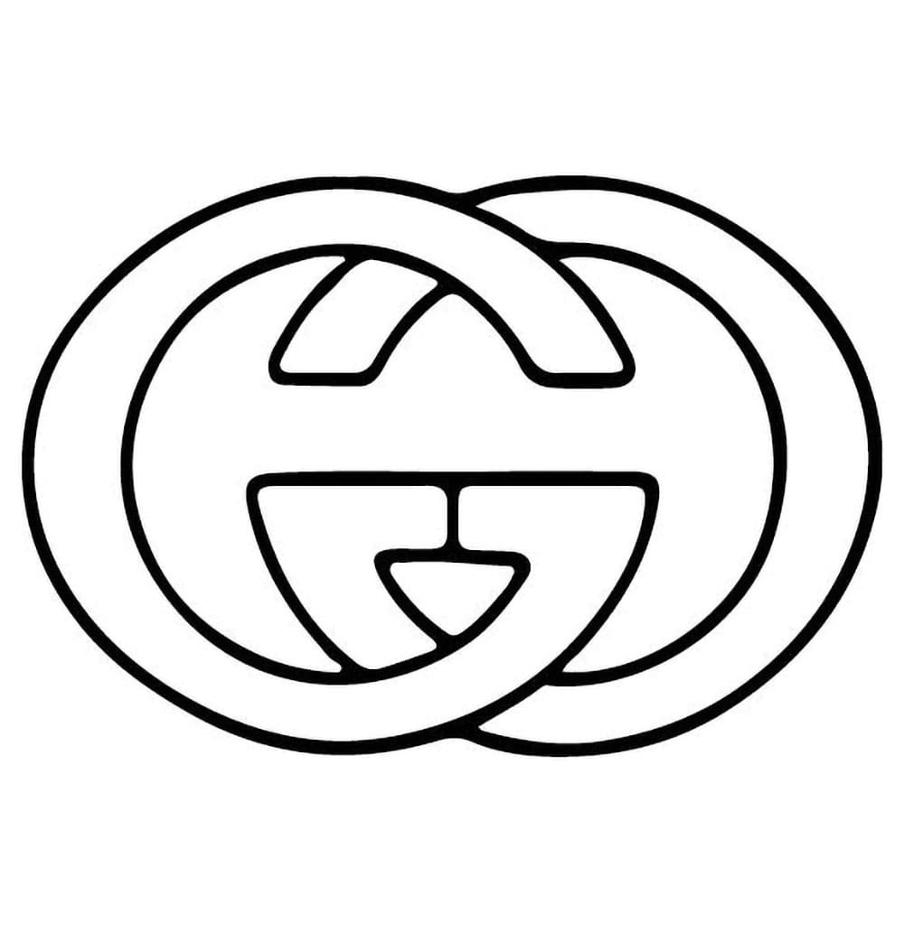 Logo Gucci da colorare