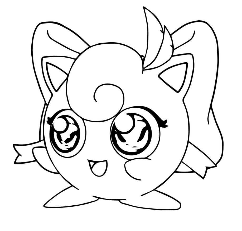 Lovely Jigglypuff da colorare