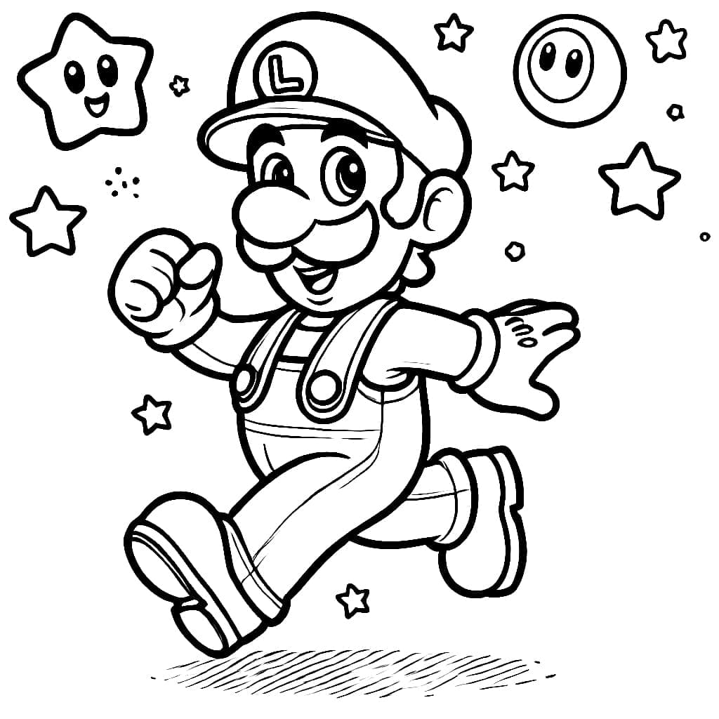 Luigi e la stella da colorare