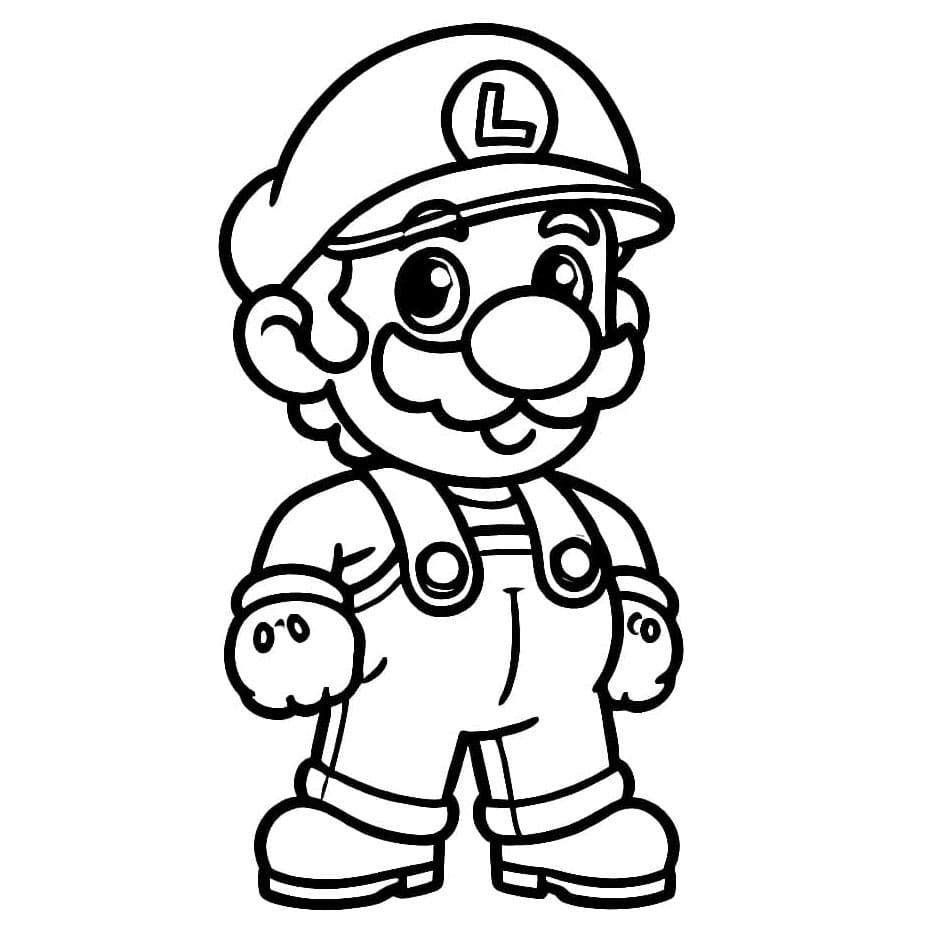 Luigi è piuttosto semplice da colorare