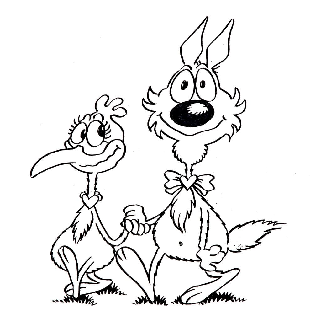 Lupo Alberto amore da colorare