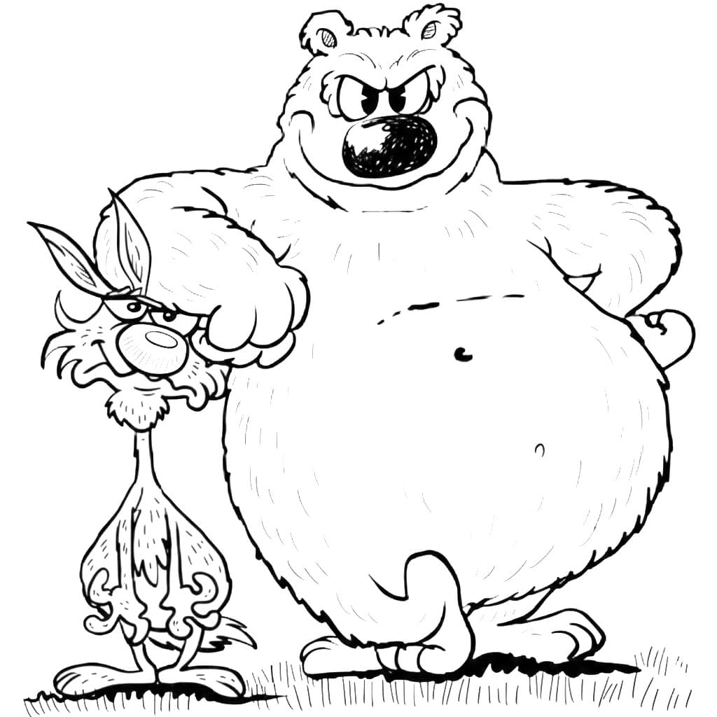 Lupo Alberto con te da colorare