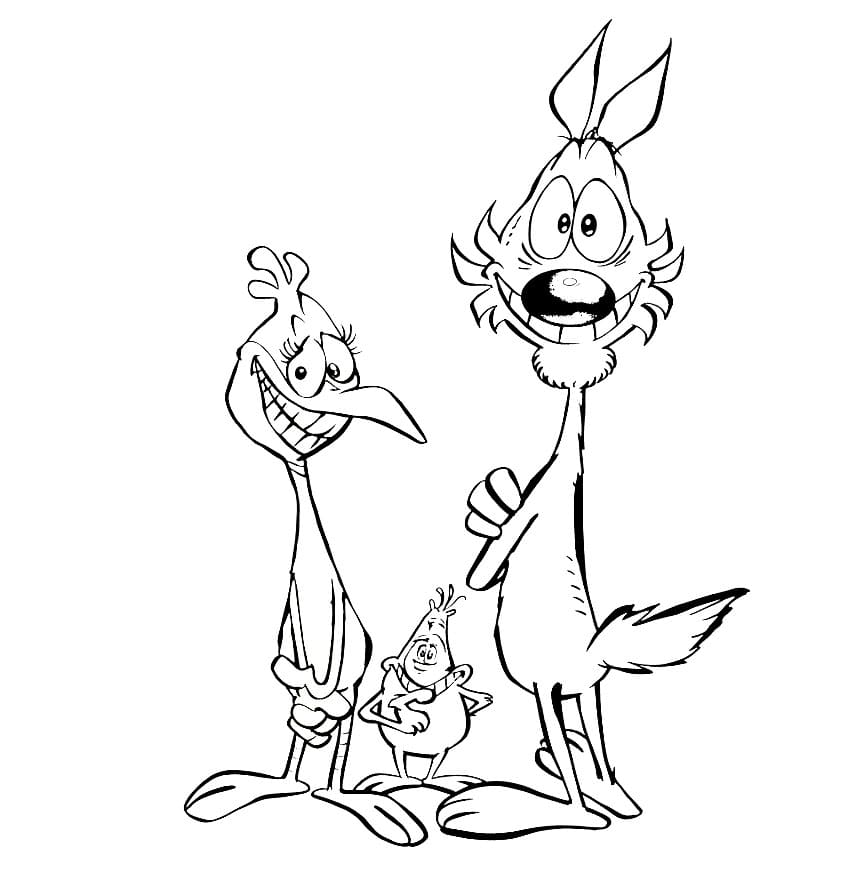 Lupo Alberto personaggio gratuito da colorare