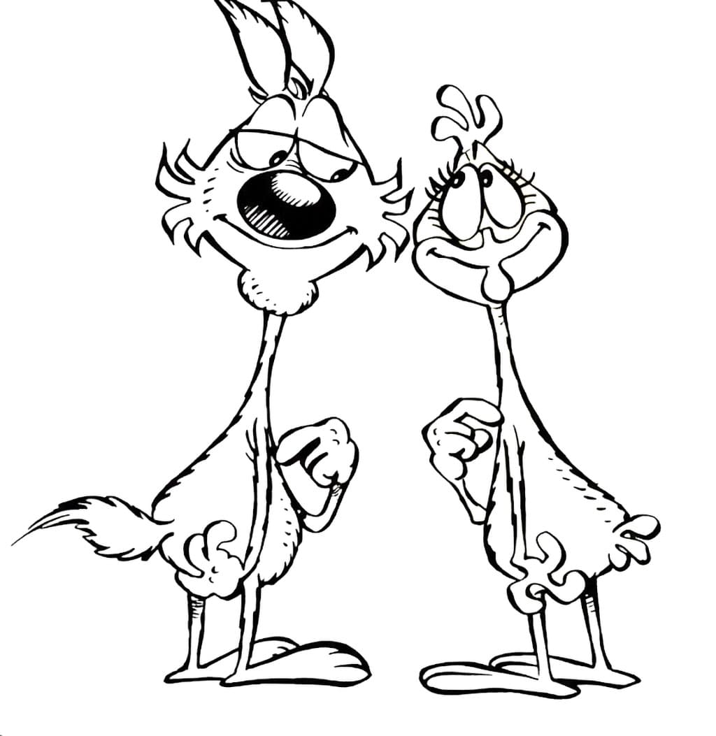 Lupo Alberto stampabile da colorare