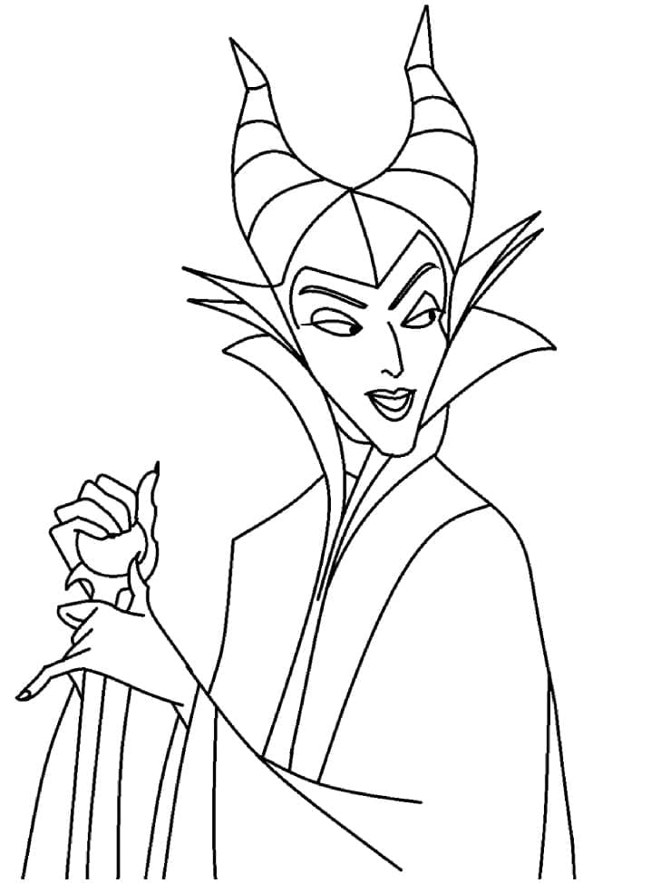 Maleficent Malvagia da colorare