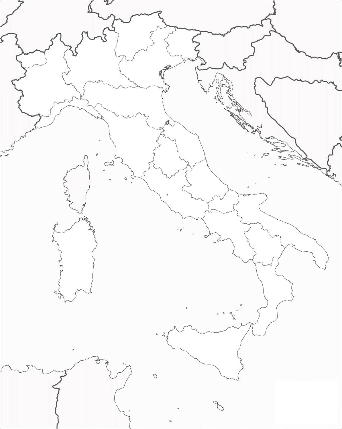 Италия контурный рисунок