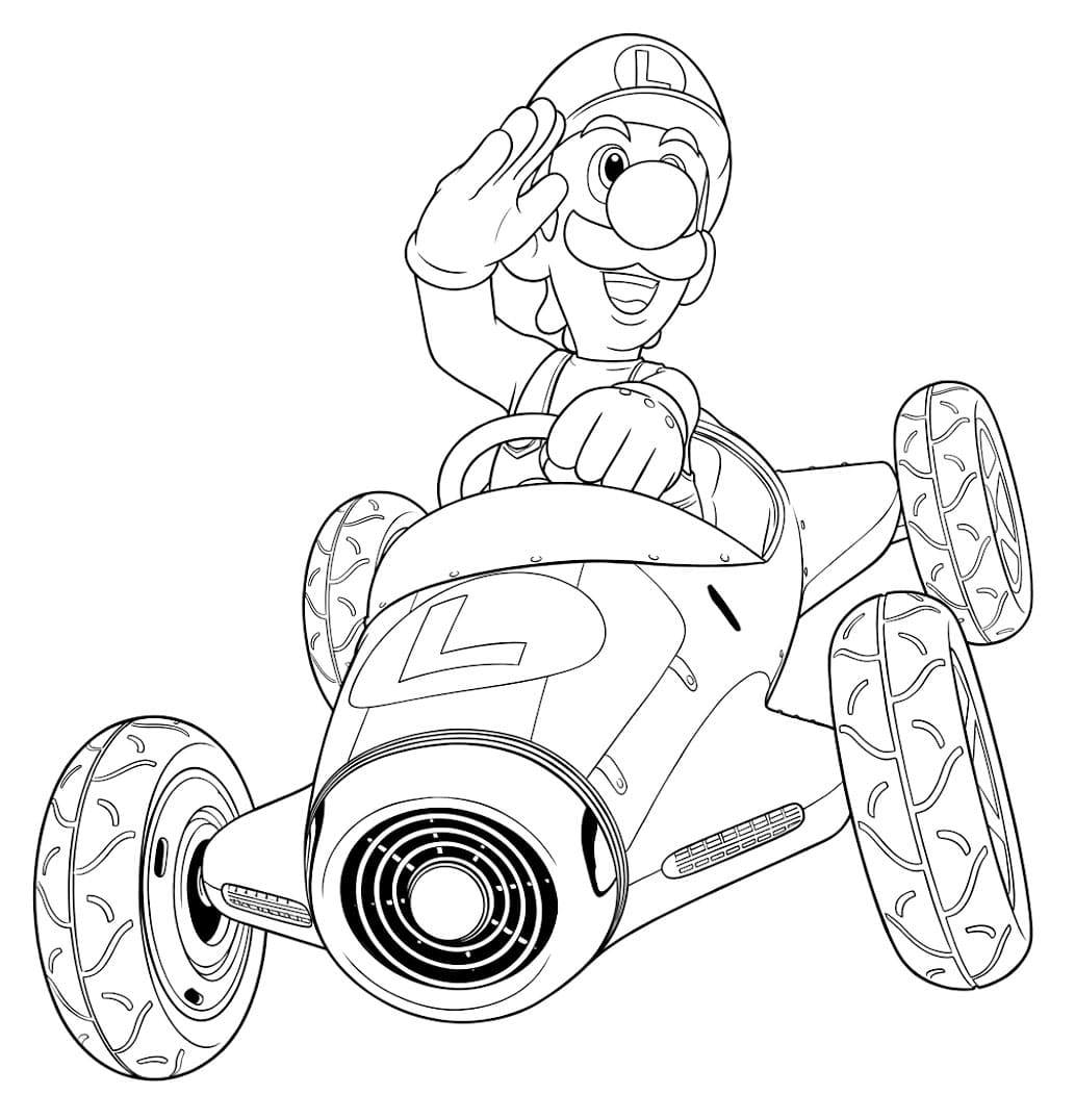 Mario Kart è fantastico da colorare