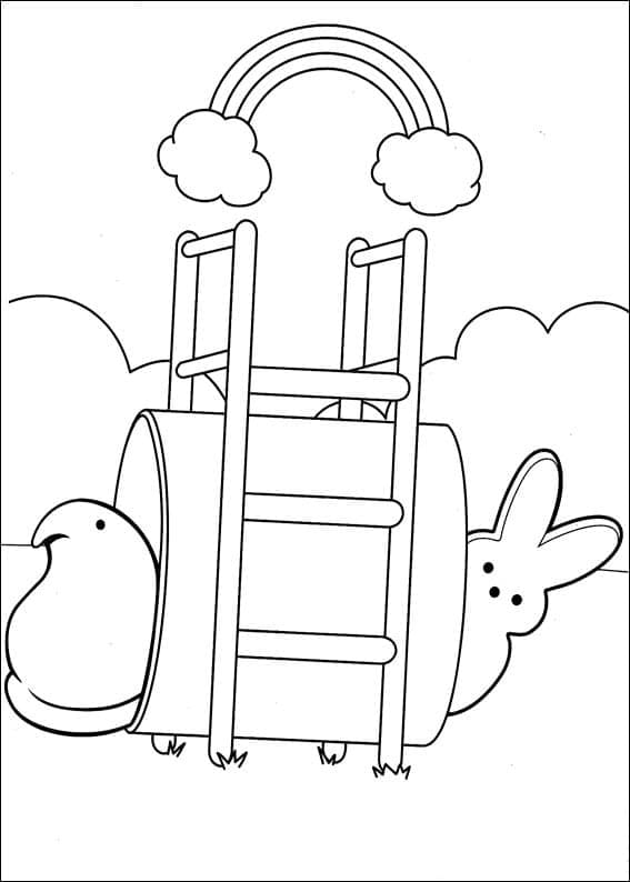 Marshmallow Peeps per bambini da colorare