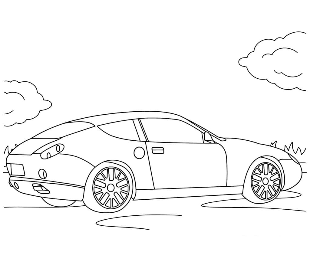 Maserati GS Zagato da colorare