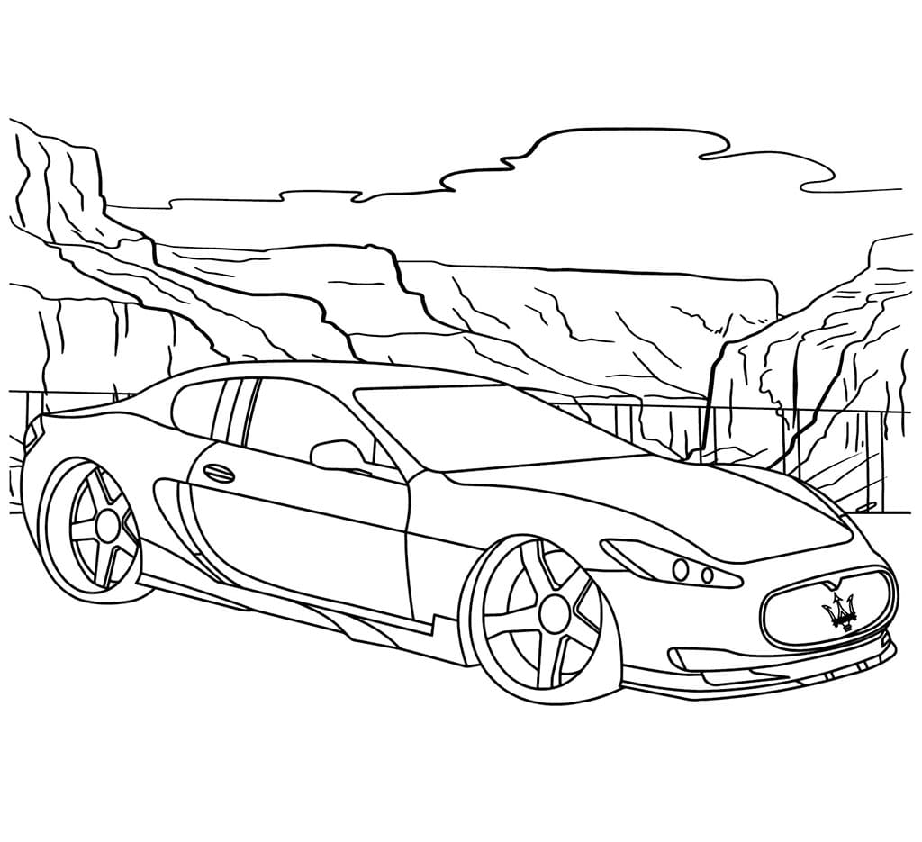Maserati GT Sport da colorare